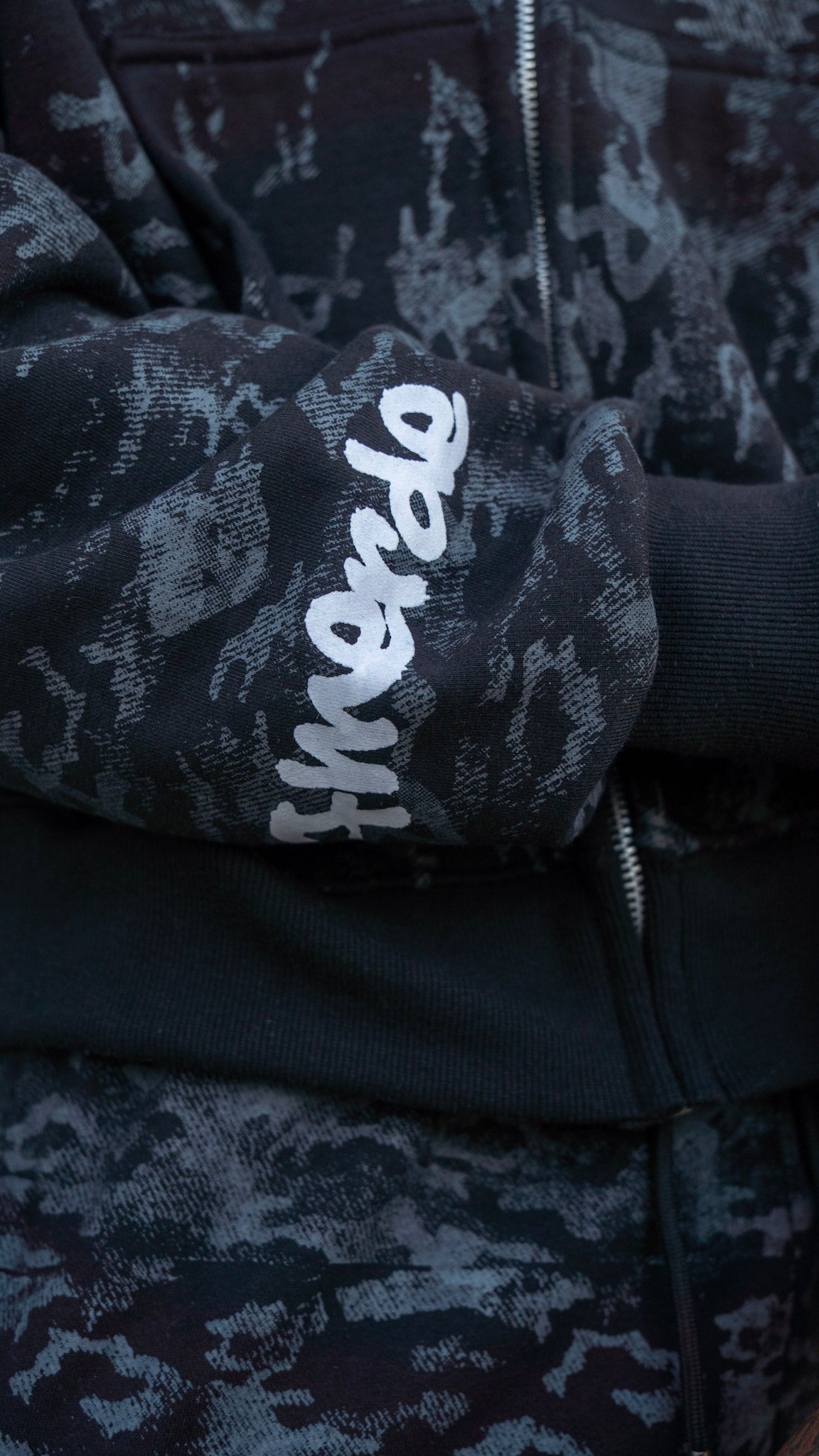 Pmerde Camo Zip-up Hoodie