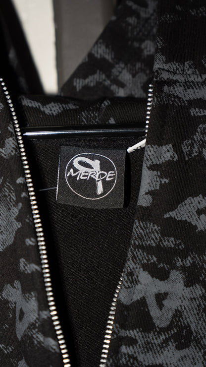 Pmerde Camo Zip-up Hoodie