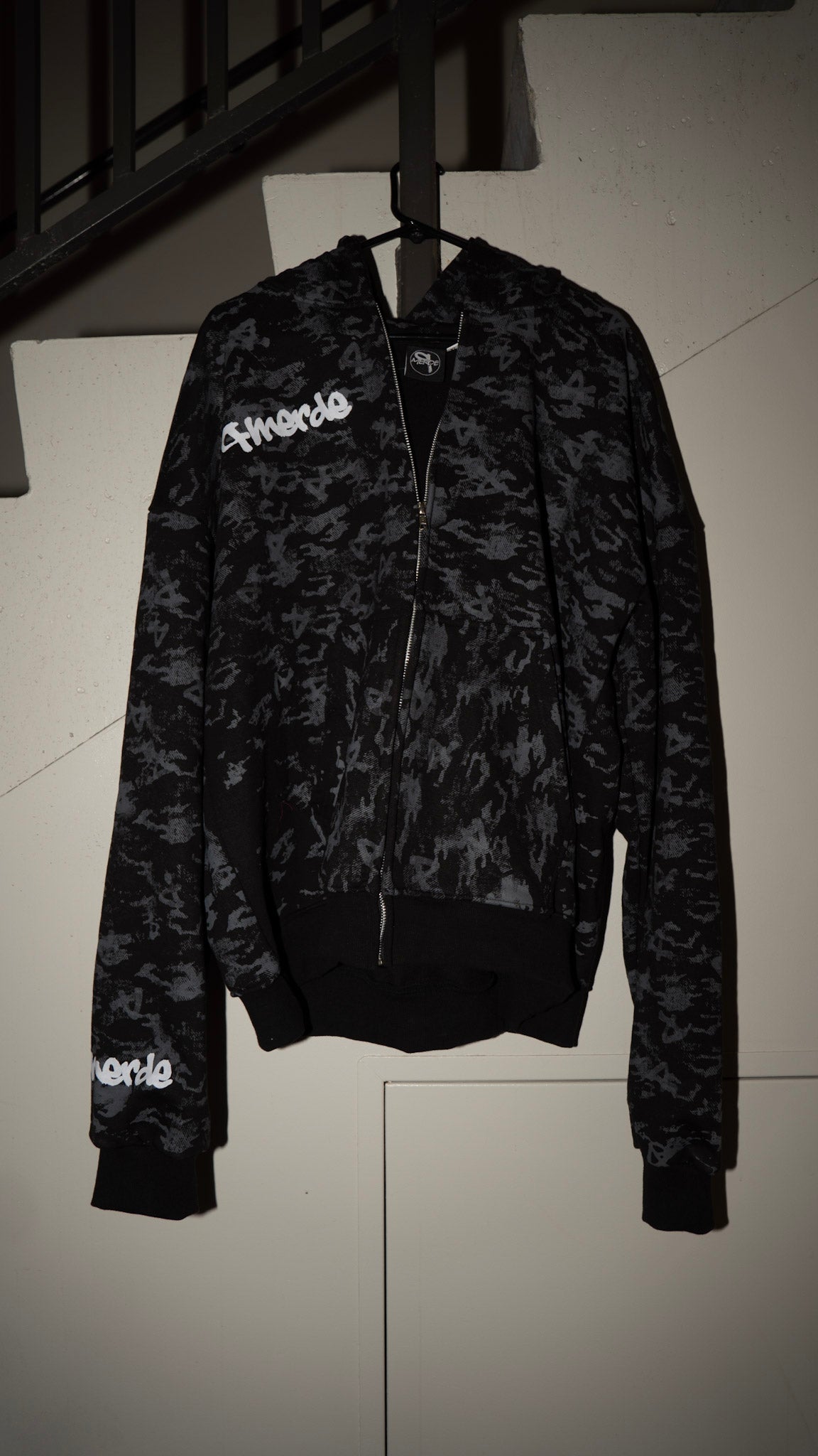 Pmerde Camo Zip-up Hoodie